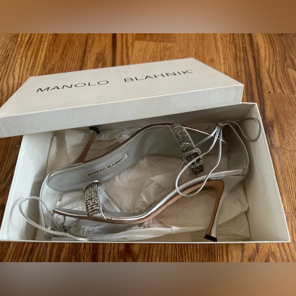 Vintage Manolo Blahnik Embellished Heel